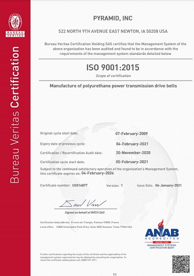 ISO Certificate